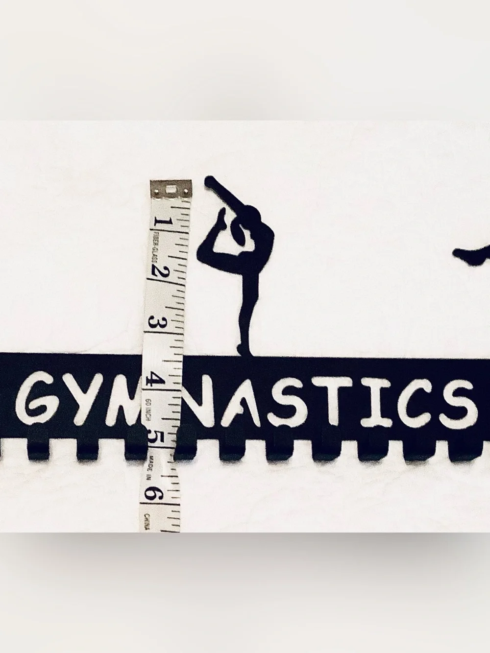 Gymnastics Medal Hanger - Black Metal Award Holder Honor Metal Holder